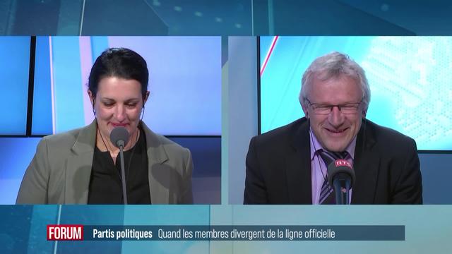 Partis politiques: peut-on diverger de la ligne officielle? Débat entre Delphine Klopfenstein et Benjamin Roduit