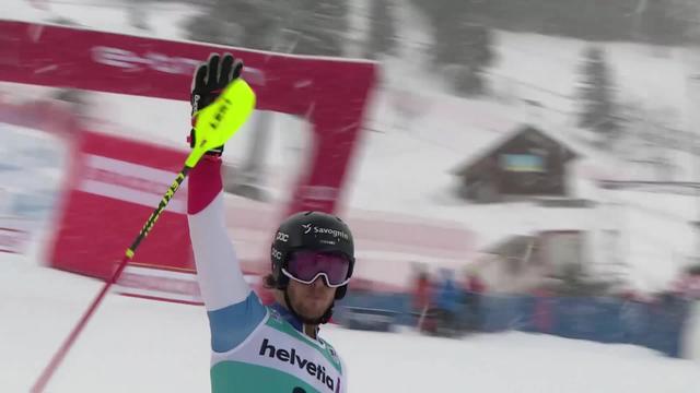 Adelboden (SUI), slalom messieurs, 1re manche: Sandro Simonet (SUI)
