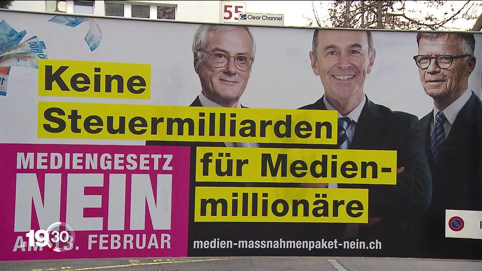 "Train de mesures en faveur des médias", votation du 13 février 2022. L'opposition est particulièrement forte outre-Sarine