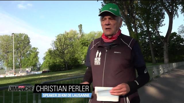 Athlétisme: portrait de Christian Perler, la voix des 20km de Lausanne