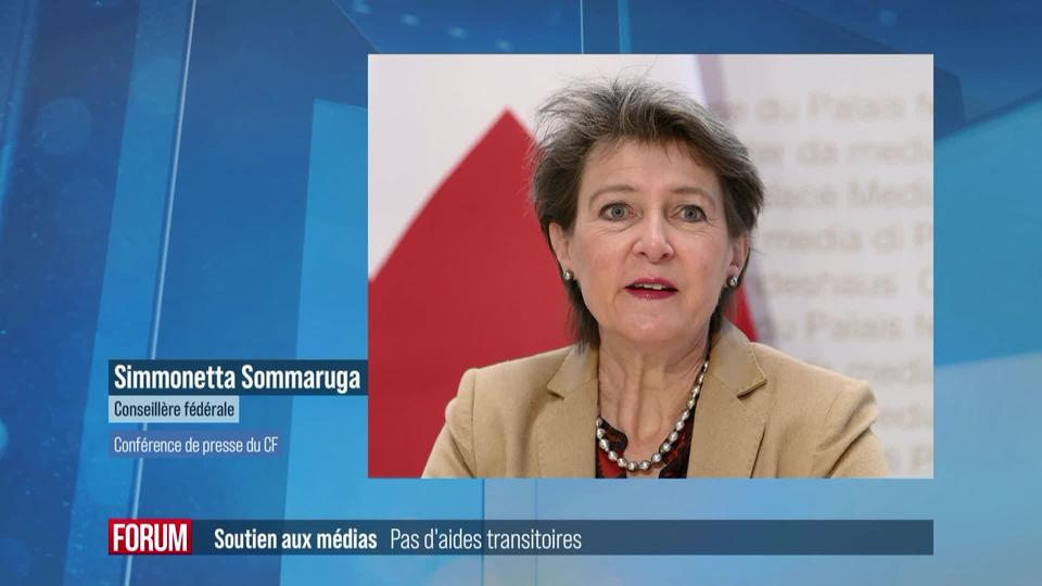 Refus du soutien aux médias, la défaite du Conseil fédéral: interview de Simonetta Sommaruga