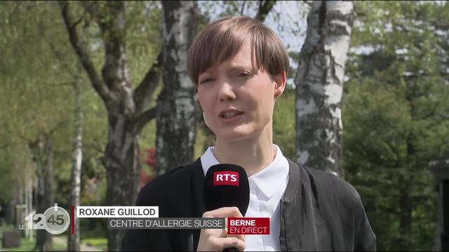 Un instrument de mesure permet d'informer la population sur l'évolution des pollens. Les précisions de Roxane Guillod, experte au Centre d'Allergie Suisse.