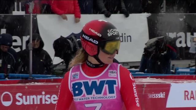 St-Moritz (SUI), descente dames: Corinne Suter (SUI) se classe 3e