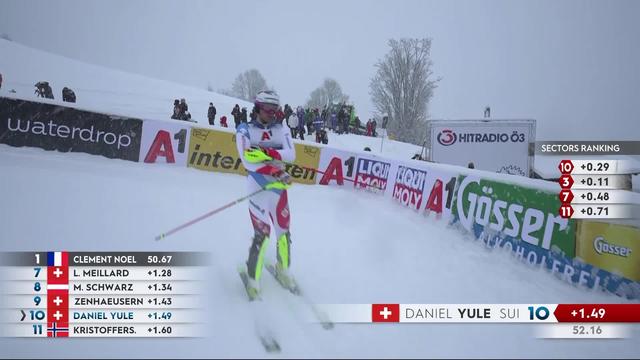 Kitzbühel (AUT), slalom messieurs, 1re manche: Yule (SUI) ne parvient pas non plus à impressionner