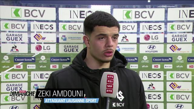 Football - Super League, Lausanne-Sport, Young Boys (2-2): Zeki Amdouni au micro