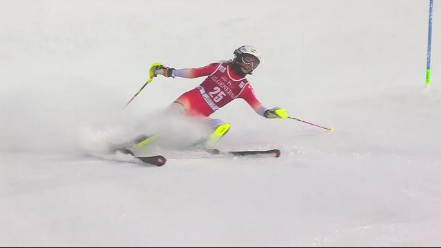 Levi (FIN), slalom dames, 2e manche: Aline Danioth (SUI)