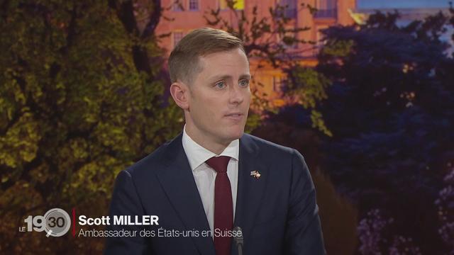 L'interview dans le 19h30 de Scott Miller, ambassadeur américain à Berne