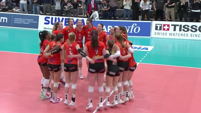 Finale dames, match 1: NUC - Sm'Aesch Pfeffingen (25-21, 22-25, 25-20, 25-17): les Neuchâteloises s'imposent en 4 manches