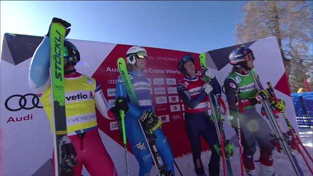 Veysonnaz, skicross, finale messieurs: Victoire de Mobaerg (SWE), Lenherr (SUI) termine 4e