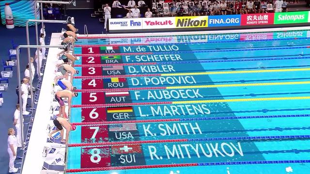 1-2, 200m freestyle messieurs: Roman Mityukov (SUI) termine 8e