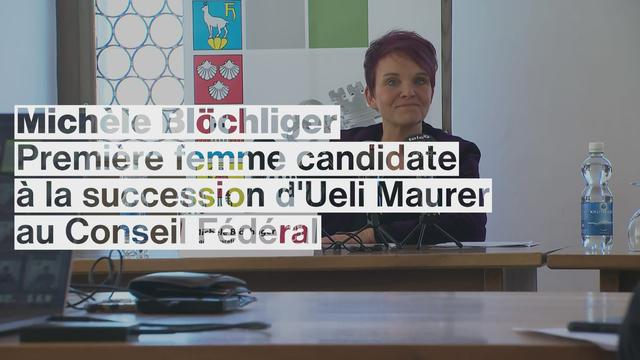 Michèle Blöchliger, première femme candidate à la succession d'Ueli Maurer