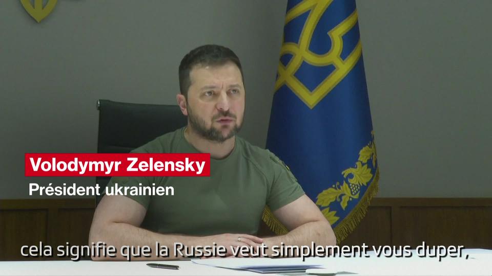 "C'est maintenant que la guerre doit et peut être arrêtée", déclare Volodymyr Zelensky