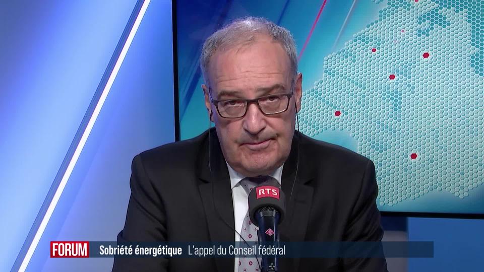 Le plan d'urgence du Conseil fédéral en matière d'énergie: interview de Guy Parmelin