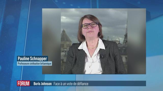 Boris Johnson face à un vote de défiance: interview de Pauline Schnapper