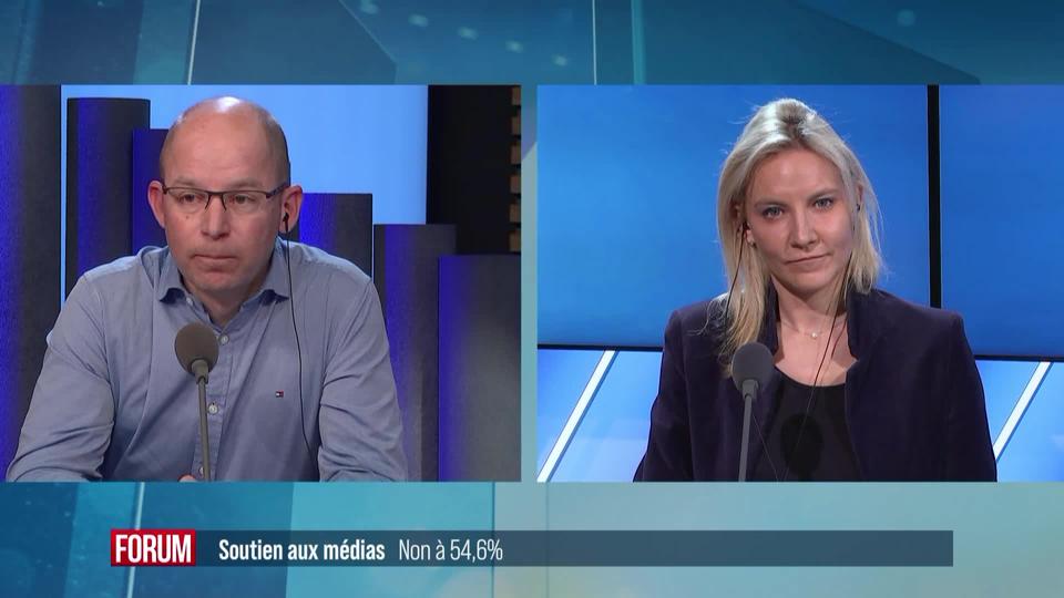 Non au paquet d’aides aux médias: débat entre Céline Amaudruz et Cédric Jotterand