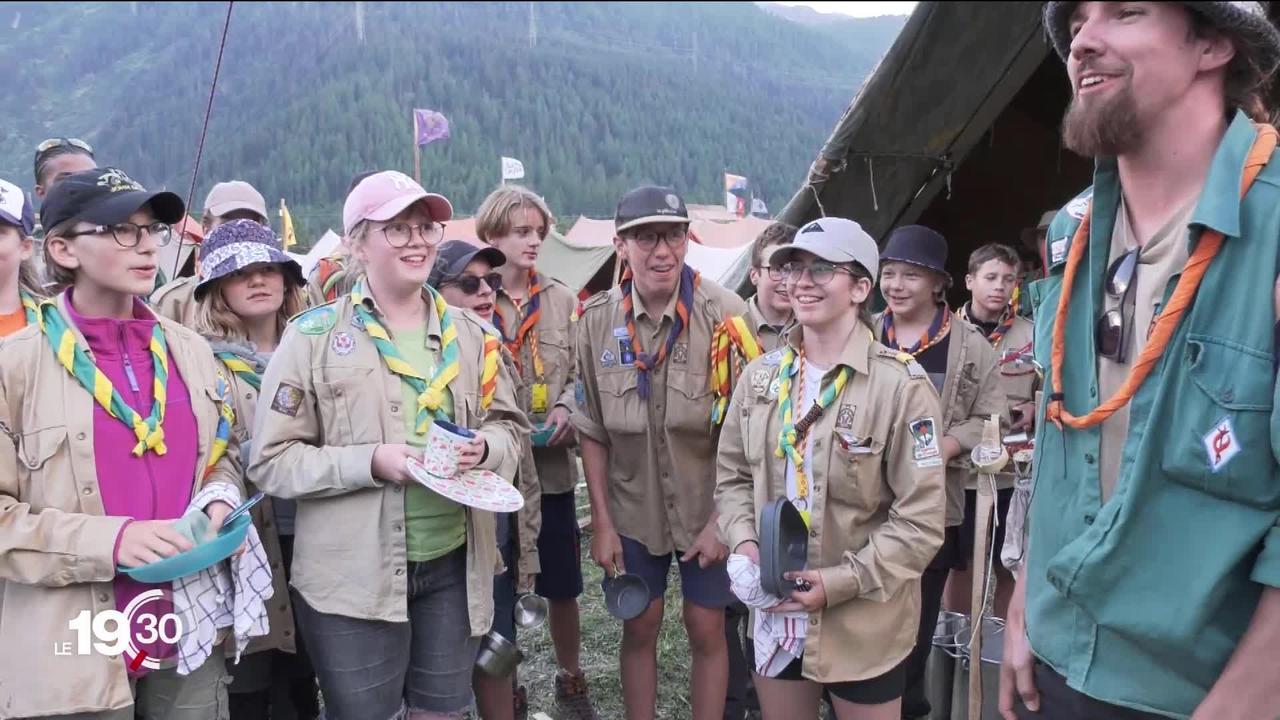 Camp national scout (VS) : 1ère soirée d'installation et festive