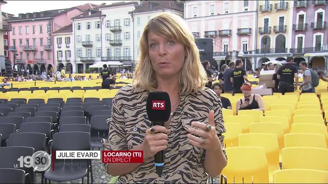 Julie Evard, journaliste de la RTS, revient sur le début du Festival de Locarno