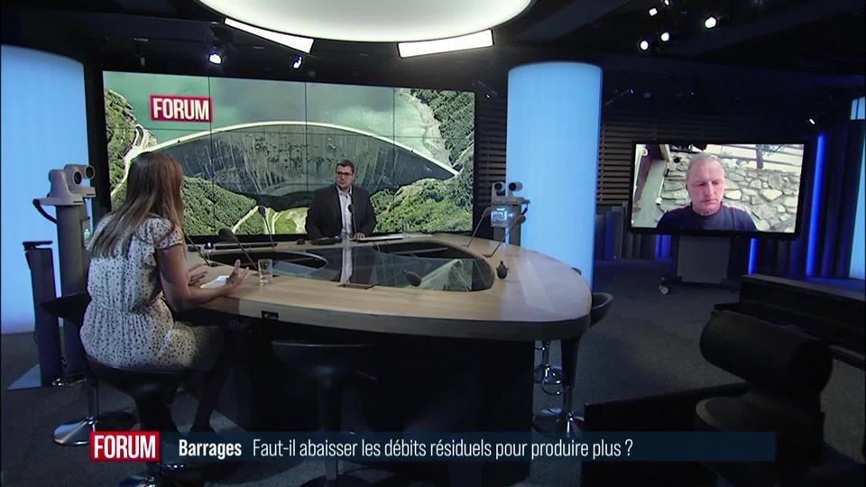 Faut-il baisser le débit des barrages pour produire plus? Débat entre Adèle Thorens et Pierre-André Page