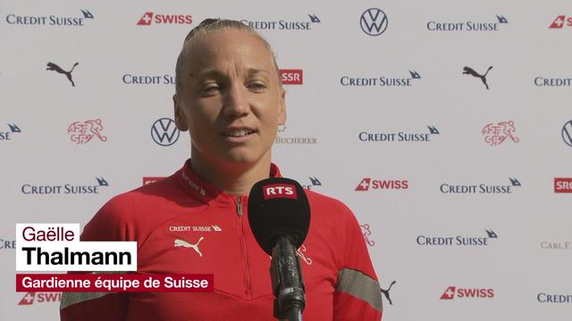 UEFA Euro dames: "Quand on joue des matches importants, il y a toujours une petite pression" (Gaëlle Thalmann)