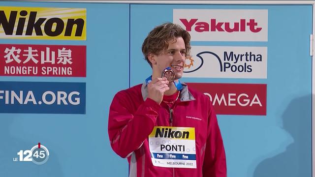 Natation: Noè Ponti en bronze sur le 200 mètres papillon des Mondiaux de Melbourne. Deuxième médaille du Tessinois dans ces joutes