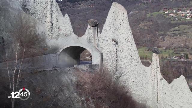 En Valais, le site géologique des pyramides d’Euseigne est le théâtre de délicats travaux