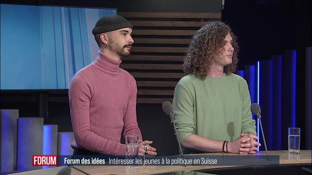 Forum des idées (vidéo) - Intéresser les jeunes à la politique suisse