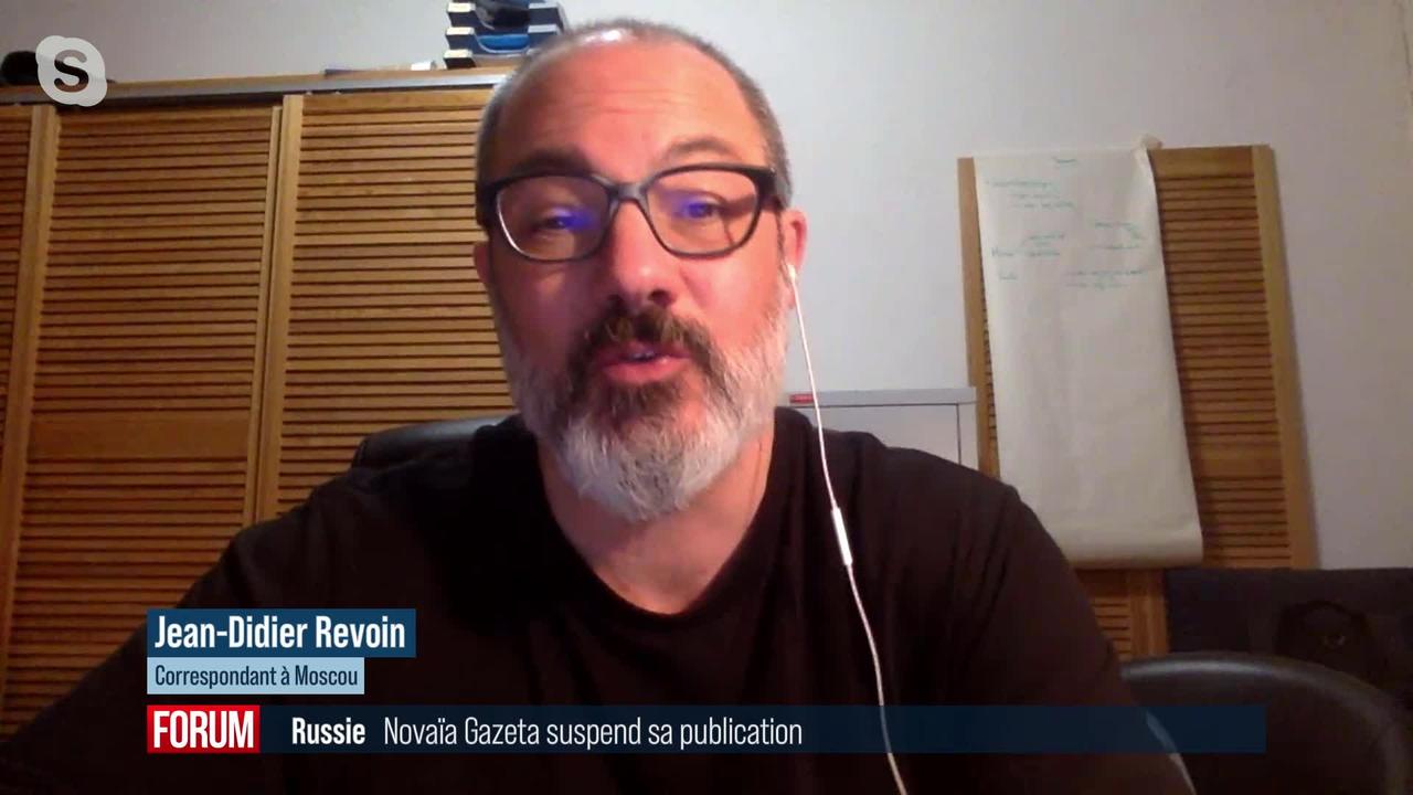 Le journal indépendant Novaïa Gazeta suspend sa publication sous la pression des autorités russes (vidéo)