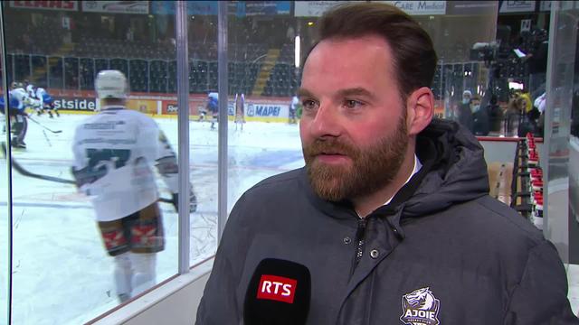 Hockey, National League: interview d'avant-match de Julien Vauclair