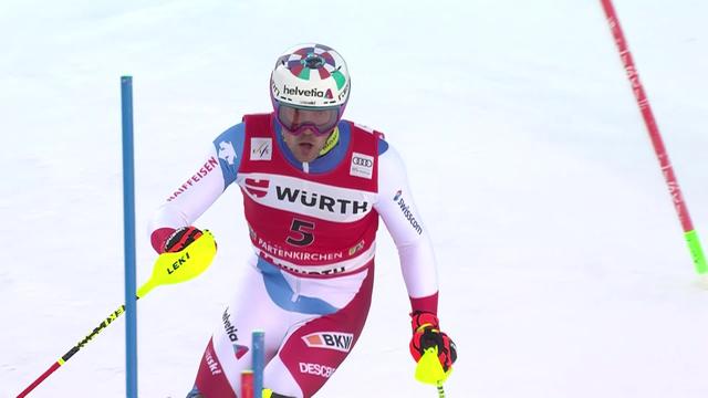 Garmisch (GER), slalom messieurs, 1re manche: Daniel Yule (SUI)