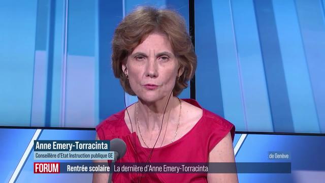 Hausse du nombre d’élèves lors de la rentrée scolaire vaudoise et genevoise: interview d’Anne-Emery Torracinta (vidéo)