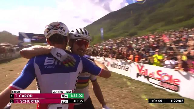 Val di Sole (ITA), cross-country hommes: victoire de Carod (NED), Schurter (SUI) termine 2e