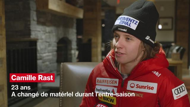 Ski alpin: "Je me réjouis de voir où je me situe par rapport aux autres" (Camille Rast)