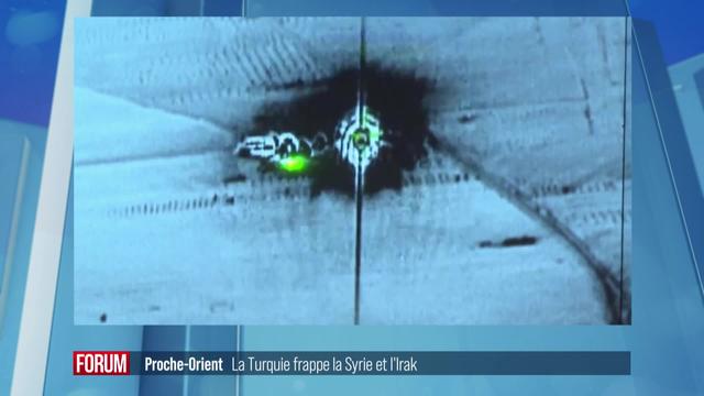 La Turquie frappe les régions kurdes de la Syrie et de l’Irak