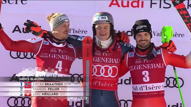 Ski Alpin - Val d'Isère : Retour sur le podium de Loïc Meillard en slalom