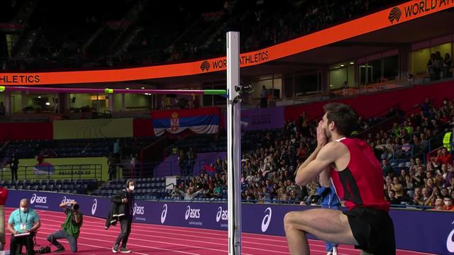 Belgrade (SRB), saut en hauteur messieurs: Gasch (SUI) remporte la médaille d'argent