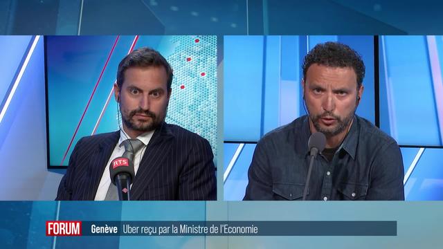 Statut des chauffeurs Uber en Suisse. Débat entre Vincent Maitre et Umberto Bandiera