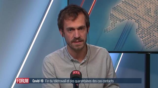 Coronavirus: fin du télétravail et des quarantaines obligatoires en Suisse (vidéo)