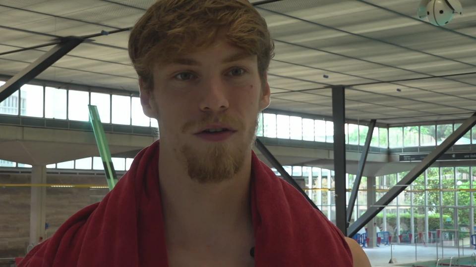 Natation - Mondiaux: Roman Mityukov à l'interview