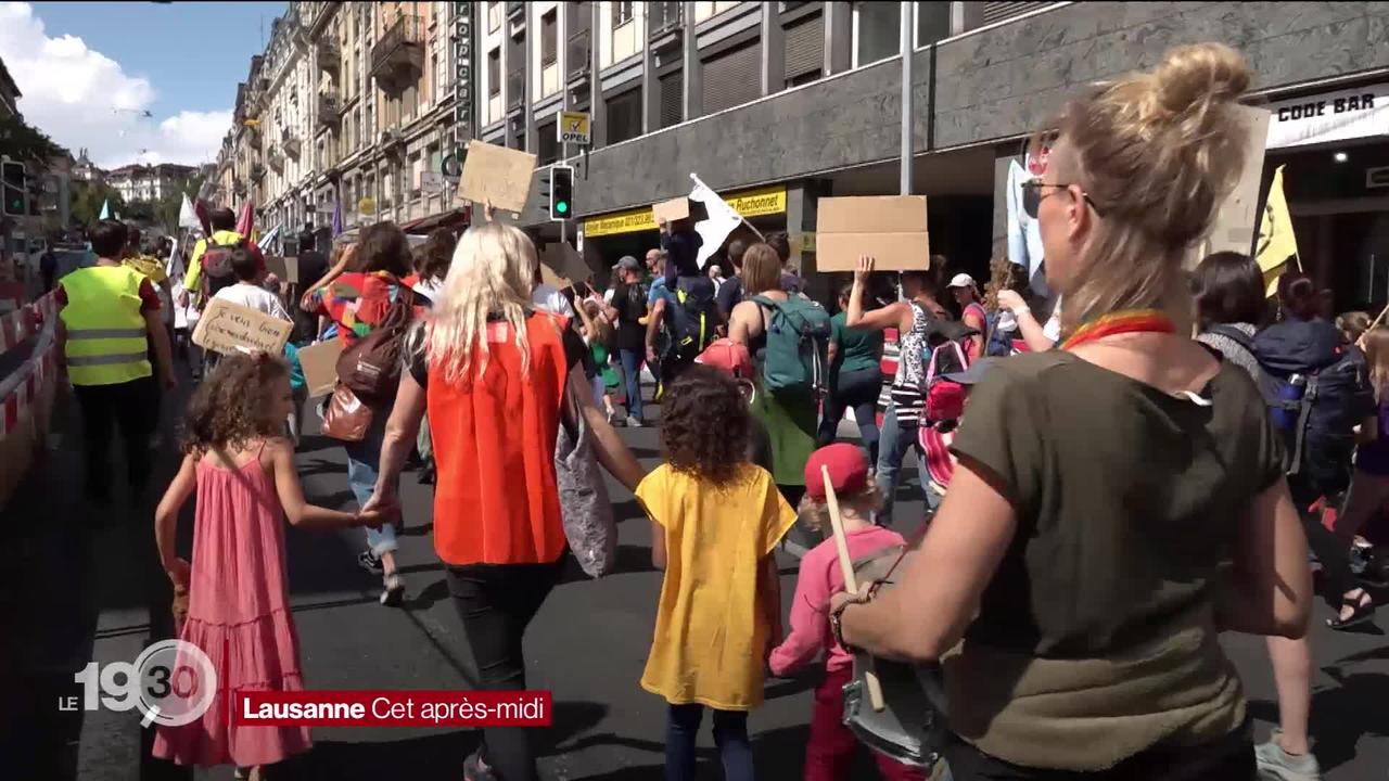2000 personnes dans les rues lausannoises pour le climat