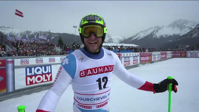 Courchevel (FRA), super-G messieurs: le passage de Justin Murisier (SUI) 9e