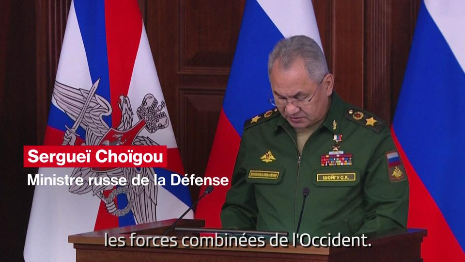 La Russie dit combattre en Ukraine contre "les forces combinées de l'Occident", déclare Sergueï Choïgou