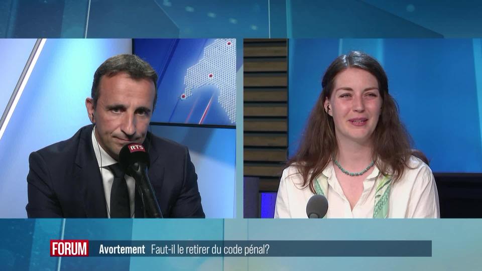 Avortement, faut-il le retirer du code pénal? Débat entre Léonore Porchet et Sydney Kamerzin