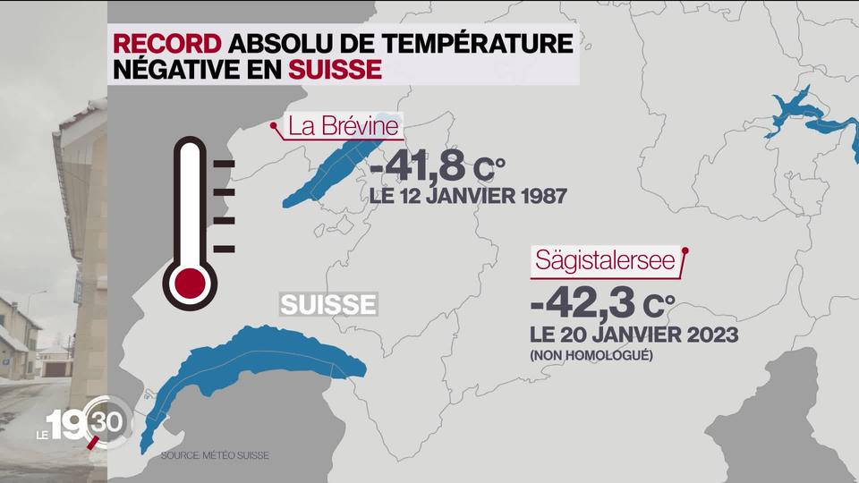 La Brévine, connue pour son climat polaire, n'a enregistré "que" -23,5 degrés