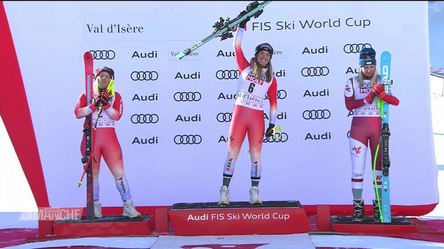 Ski alpin, descente dame: double surprise avec le podium de Jasmine Flury (SUI) et Joana Haehlen (SUI) à Val d’Isère