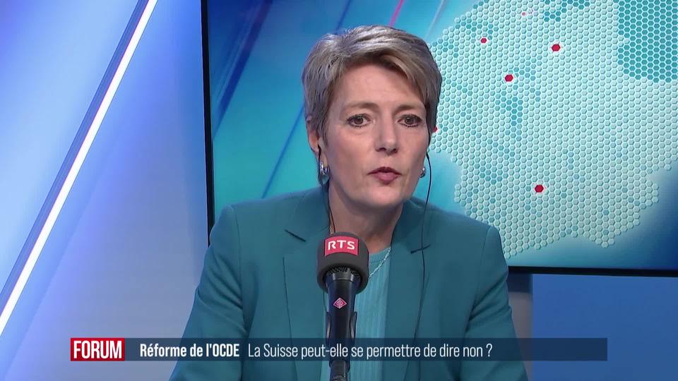 La Suisse perdra des recettes fiscales si elle n'adopte pas la réforme de l'OCDE: interview de Karin Keller-Sutter