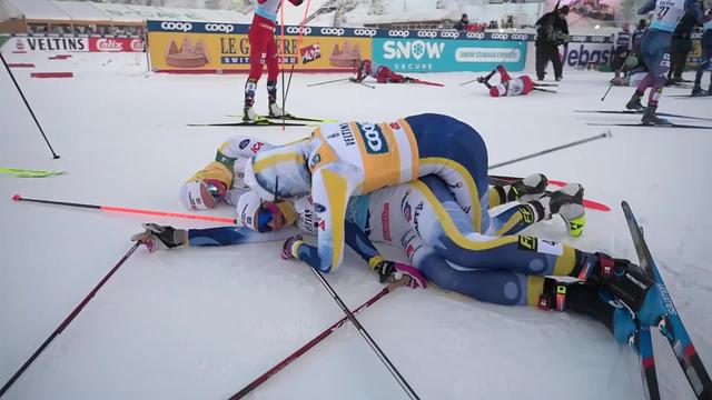 Ruka (FIN), 20km mass start dames: Moa Ilar (SUE) s'impose au sprint devant Jessica Diggins (USA) et Rosie Brennan (USA)