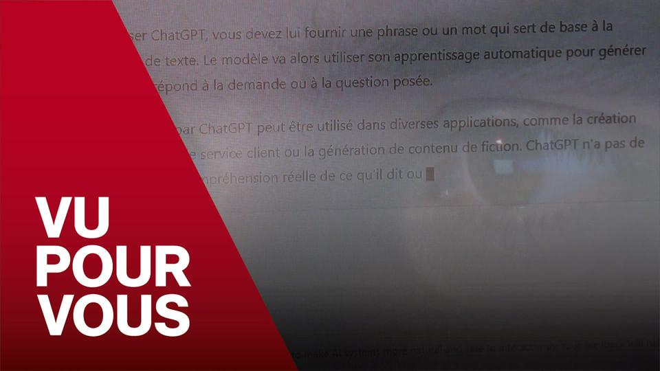 Vu pour vous - ChatGPT s'invite dans les écoles