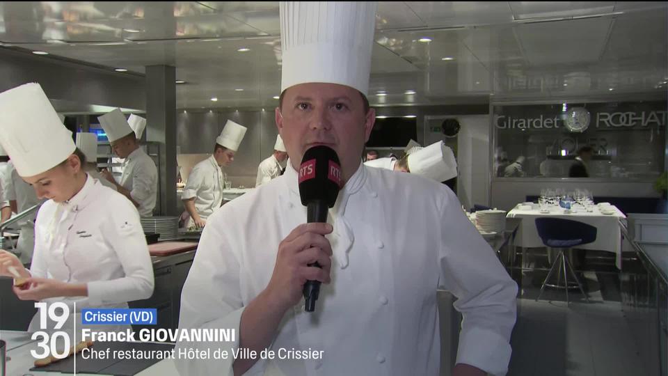 Franck Giovannini, chef du restaurant de l’Hôtel de Ville de Crissier (VD), aborde le gaspillage alimentaire en Suisse et l'alimentation de la population