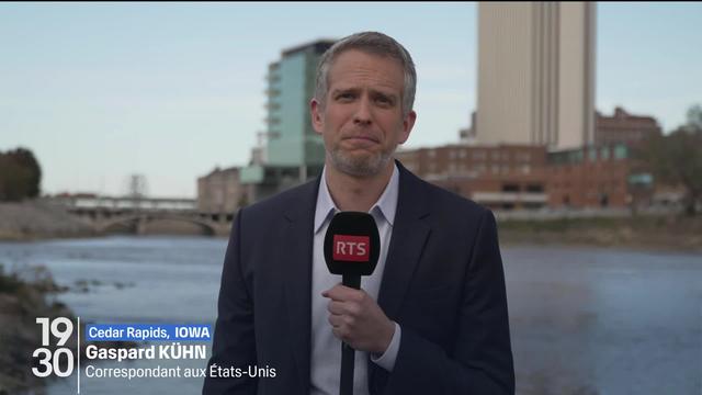 L'analyse de Gaspard Kühn, correspondant de la RTS aux Etats-Unis, sur le sondage du New York Times qui prédit une victoire de Donald Trump aux présidentielles 2024