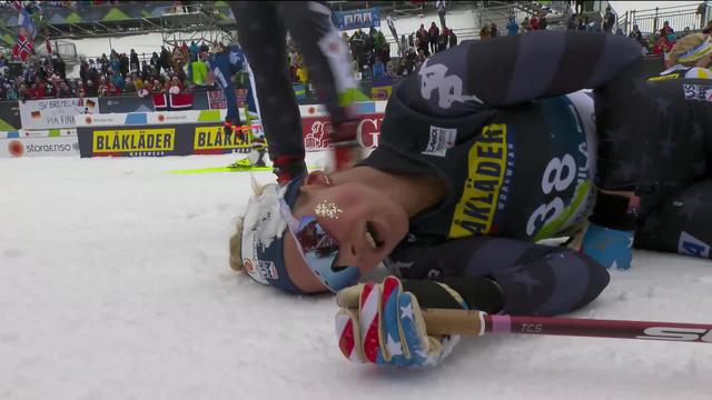 Planica (SLO), 10 km libres dames: Jesse Diggins (USA) titrée devant Frida Karlsson (SUE) et Ebba Andersson (SUE)